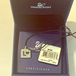 ❤️❤️❤️🎁Swarovski Love Cord Necklace & Mickey Pendant